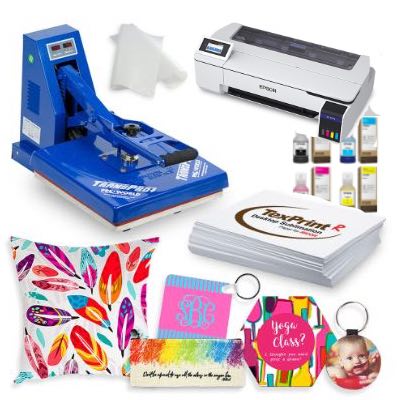 SUBLIMATION PACKAGE WITH TRANSPRO HEAT PRESS