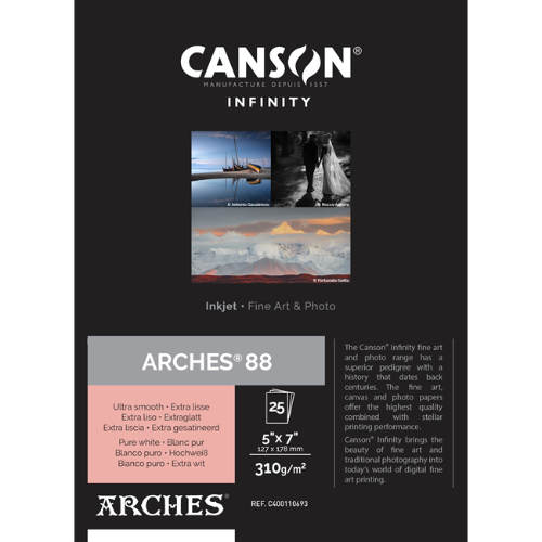 Canson Infinity ARCHES 88 310gsm Matte - 11" x 17" (25 Sheets)