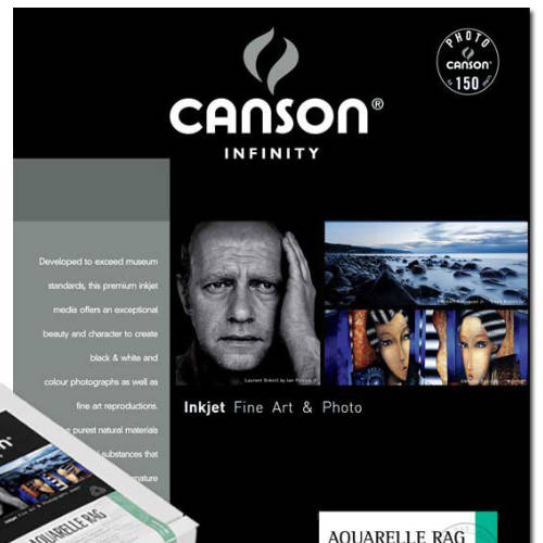 Canson Infinity Aquarelle Rag 310gsm - 17" x 22”, 25 Sheets