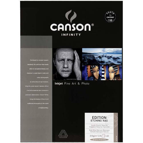 Canson Infinity Edition Etching Rag 310gsm - 8.5" x 11", 10 Sheets