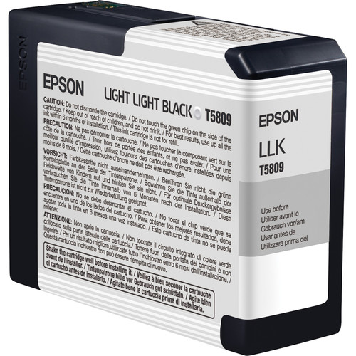 Epson Light Light Black -- Stylus Pro 3800 and 3880 Printer (80ml)