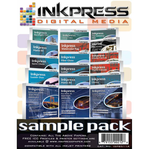 Inkpress Fine Art Sample Pack -- 8.5" x 11"