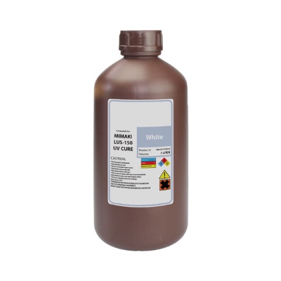 Mimaki UV Cure Ink LUS-150 - White (1 Liter Bottle)