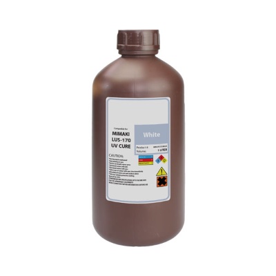 Mimaki UV Cure Ink LUS-170 - White (1 Liter Bottle)