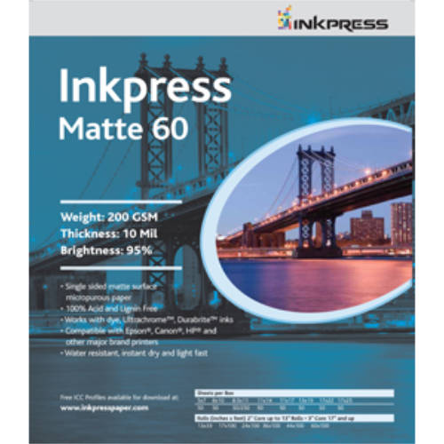 Inkpress Matte 60 5" x 7" (100 Sheets)