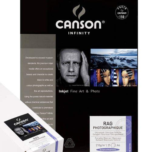 Canson Infinity Rag Photographique 310gsm - 8.5" x 11", 25 Sheets