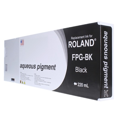 Replacement Cartridge for Roland Aqueous Pigment FPG - Black, 440ml