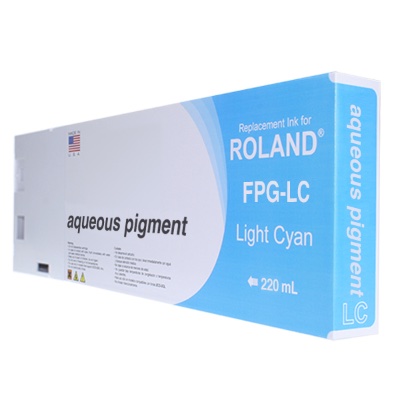Replacement Cartridge for Roland Aqueous Pigment FPG - Light Cyan, 220ml