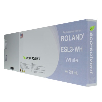 Replacement Cartridge for Roland Eco-Sol MAX - White, 220mL