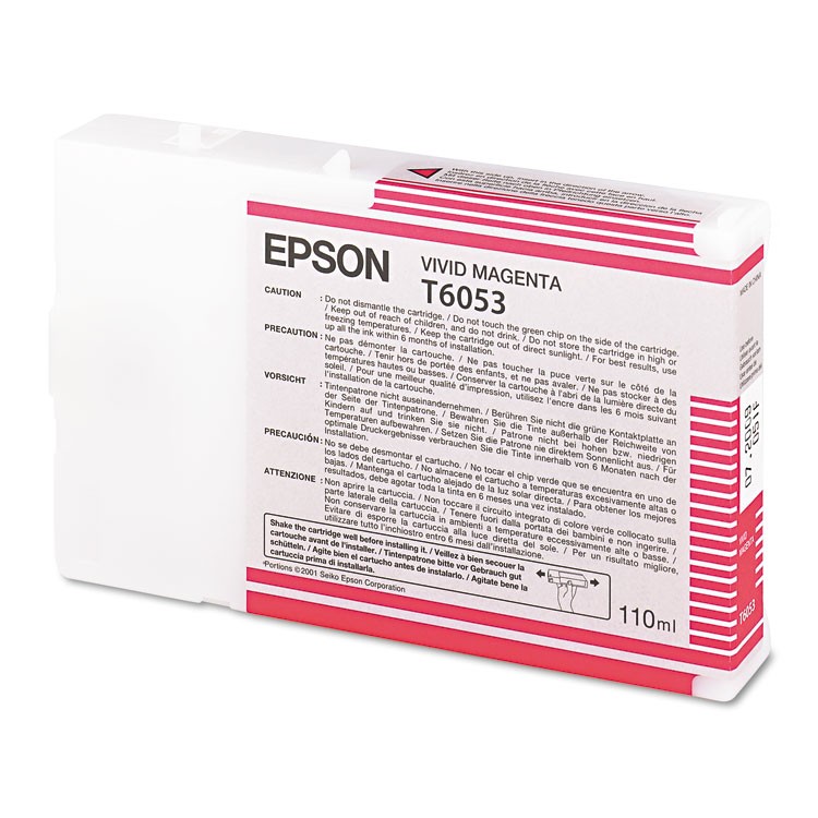 Epson UltraChrome, Vivid Magenta Ink Cartridge for Stylus Pro 4880 (110ml)