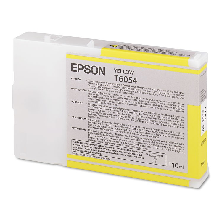 Epson UltraChrome, Yellow Ink Cartridge for Stylus Pro 4800 & 4880 (110ml)