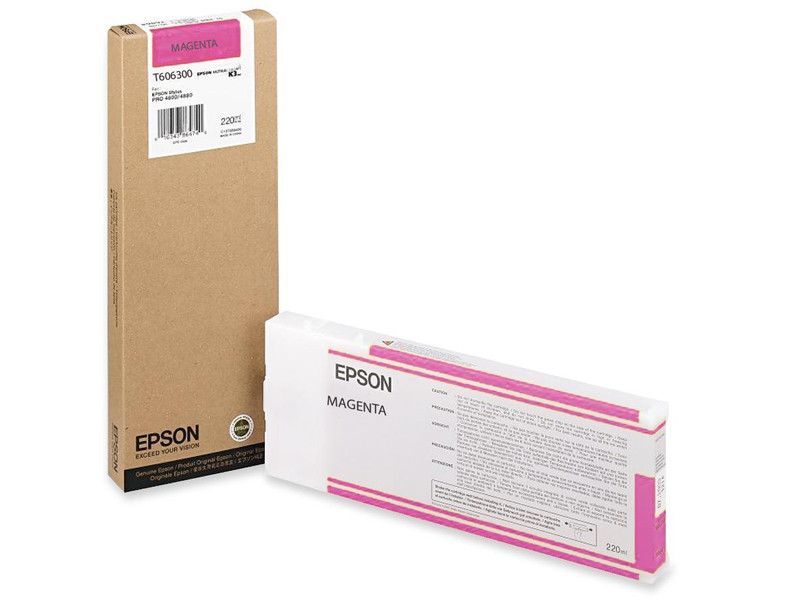 Epson UltraChrome, Vivid Magenta Ink Cartridge for Stylus Pro 4880 (220ml)