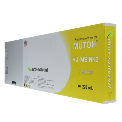 Replacement Cartridge for Mutoh Water-Based - Yellow (220ml)