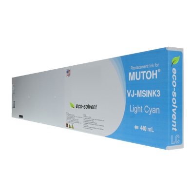 Replacement Cartridge for Mutoh Water-Based - Light Cyan (440ml)