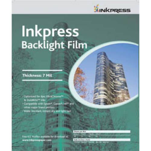 Inkpress Backlight Film 8.5" x 11" - 20 sheets