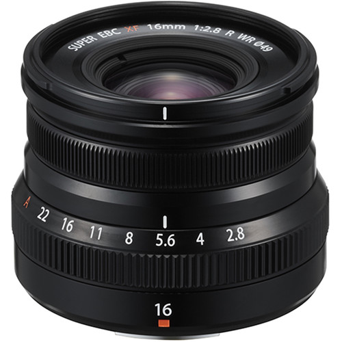 FUJIFILM XF16mmF2.8 R WR Lens (Black)