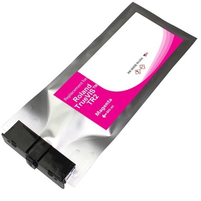 Replacement Bag for Eco-Solvent Ink for Roland TrueVIS - Magenta, 500mL