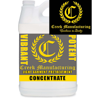 Creek Manufacturing Light Garment POTENT VIBRANT Pretreat CONCENTRATED (ANY DTG) -- 5 Gallons
